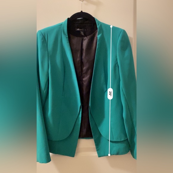 Kenneth Cole Teal Flap Blazer - No pockets - Picture 3 of 4